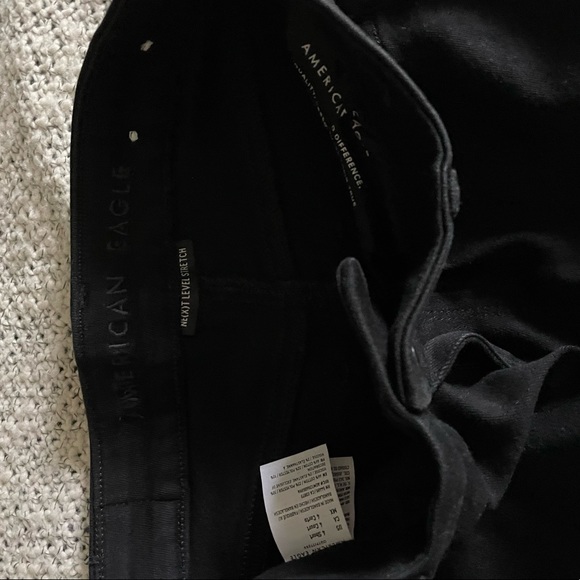American Eagle Outfitters next level stretch black skinny jeans size 4 short - Picture 6 of 7
